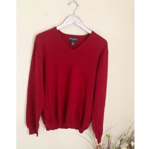 Brooks Brothers red wool sweater men’s